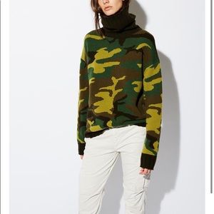 Ponce Camo Wool-cashmere Turtleneck Sweater